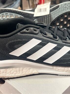 adidas Black and White Athletic Shoes